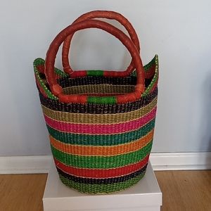 Bolga African Market Shopper Basket